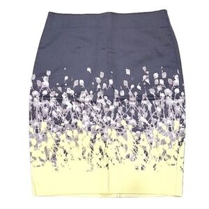 Ricki's Cotton Blend Yellow & Gray Stretch Skirt